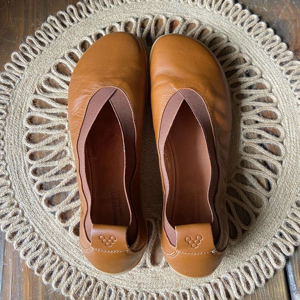 🤎Vivobarefoot Opanka Ballerina Women’s Tan barefoot zero drop flats